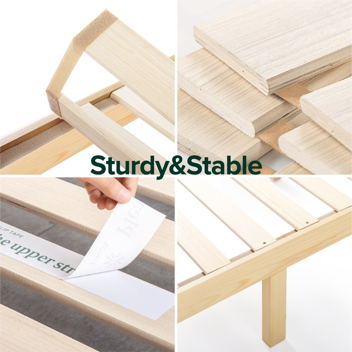 Zinus Robin 35 inch Wood Platform Bed Frame with Headboard & Reviews